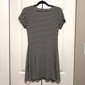 BDG Black and White Skater Dress